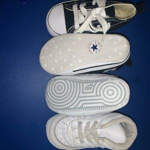 Converse and Nike Air Force 1